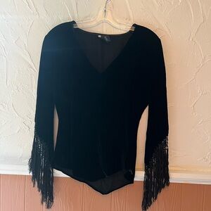 Carole Little Elegant Black Top Size M